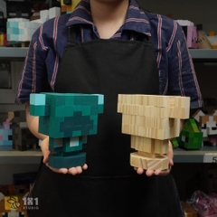 Mô Hình Gỗ Minecraft Warden (size s)