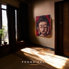 Kit Tự Làm Tranh Pixel Gỗ Chân Dung Phật mẫu 2 (Blur)