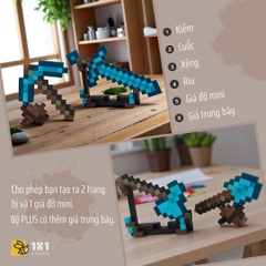 Bộ Lắp Ghép & Tô Màu Nether Kiếm, Cuốc, Rìu, Xẻng (STEAM)