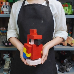 (DIY) Kit Tô Màu Mô Hình Minecraft Vẹt (s)
