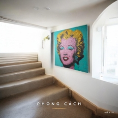 Tranh Pixel Gỗ Marilyn Diptych khổ lớn 78x79 cm (Chill)