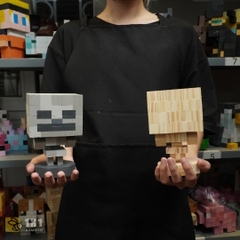 Mô Hình Gỗ Minecraft Skeleton (size s)