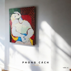 Tranh Pixel Gỗ The Dream khổ lớn 84x62 cm (Chill)