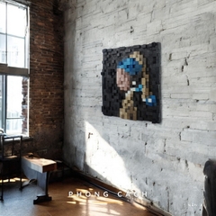 Kit Tự Làm Tranh Pixel Gỗ Girl with a Pearl Earring (Blur)
