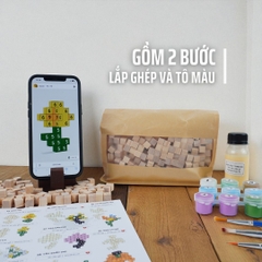 KIT Tự Làm Hoa Gỗ THU NHỎ (40 Mẫu Mô Hình) *Steam