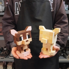 (DIY) Kit Tô Màu Mô Hình Chó Chihuahua Nâu (s)