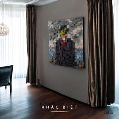 Kit Tự Làm Tranh Pixel Gỗ The Son of Man (Blur)