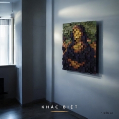 Kit Tự Làm Tranh Pixel Gỗ Mona Lisa (Blur)