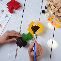 p5. KIT Tự Làm 6 Mô Hình Hoa Gỗ 2cm (40 Mẫu)