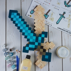 p1. Bộ Chế Tạo 2 Trang Bị Minecraft (2cm)