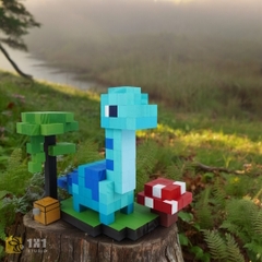 Mô Hình Gỗ Khủng Long Cổ Dài (Art Toy)