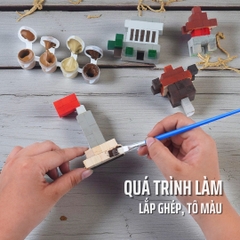 KIT Tự Làm Mô Hình Gỗ Hanoi City (Diorama DIY)