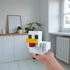 p9. Bộ Lắp Ghép Mô Hình Minecraft Chicken (Gà)