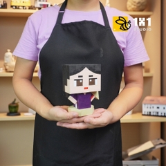 (DIY) Kit Tô Màu Mô Hình Thiếu Nữ Áo Dài Huế