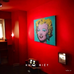 Tranh Pixel Gỗ Marilyn Diptych khổ lớn 78x79 cm (Chill)