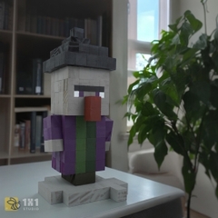 Mô Hình Gỗ Minecraft Witch (Art Toy)