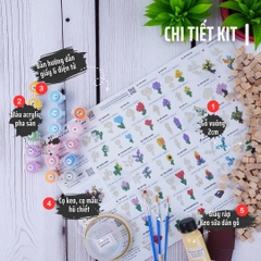 KIT Tự Làm Hoa Gỗ THU NHỎ (40 Mẫu Mô Hình) *Steam