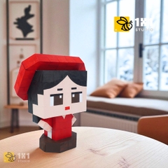 (DIY) Kit Tô Màu Mô Hình Thiếu Nữ Áo Dài (9 Mẫu Mặt)