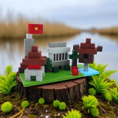 KIT Tự Làm Mô Hình Gỗ Hanoi City (Diorama DIY)