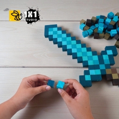 Bộ Lắp Ghép Trang Bị Minecraft Kim Cương (4 Mẫu)