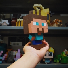 Mô Hình Gỗ Minecraft Steve (size s)