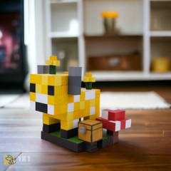 Mô Hình Gỗ Bò Hoa Minecraft MooBloom