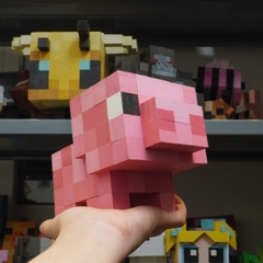 Mô Hình Gỗ Minecraft Pig (Art Toy)