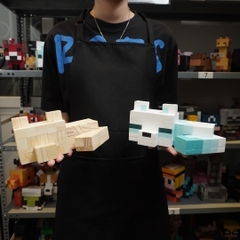 (DIY) Kit Tô Màu Minecraft Cáo Tuyết (size M)