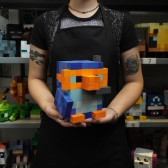 Mô Hình Gỗ Chim Cánh Cụt Xanh (Art Toy)