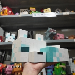 Mô Hình Gỗ Minecraft Cáo Tuyết (size L)