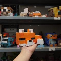 Mô Hình Gỗ Minecraft Cáo Cam (size M)