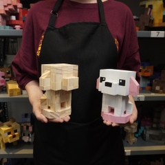 Mô Hình Gỗ Chó Poodle (Trắng)