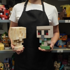 (DIY) KIt Tô Màu Minecraft Iron Golem (size s)