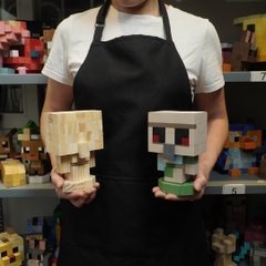 Mô Hình Gỗ Minecraft Golem (size s)