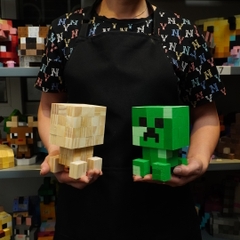 Mô Hình Gỗ Minecraft Creeper (size s)