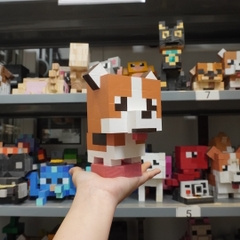 Mô Hình Gỗ Chó Corgi Màu Đậm (size s)