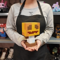 Mô Hình Gỗ Minecraft Snow Golem (size s)