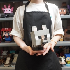 Mô Hình Gỗ Minecraft Wolf (Chó Sói)