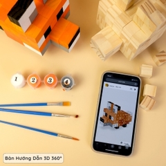 Bộ DIY Tô Màu Mô Hình Gỗ Cáo Fox