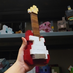 Mô Hình Gỗ Đàn Guitar Điện (size s)