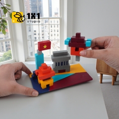 p6. Bộ Lắp Ghép Mô Hình Gỗ Hanoi City (i2)