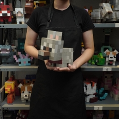 Mô Hình Gỗ Chó Sói (Art Toy)
