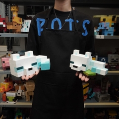 Mô Hình Gỗ Minecraft Cáo Tuyết (size M)