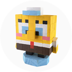p6. Mô Hình Gỗ Bọt Biển SpongeBob