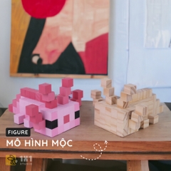 Bộ DIY Tô Màu Mô Hình Kỳ Nhông Axolotl Minecraft