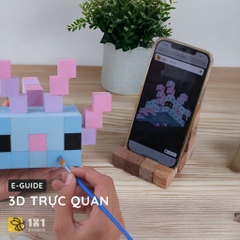 Bộ DIY Tô Màu Mô Hình Kỳ Nhông Axolotl Minecraft