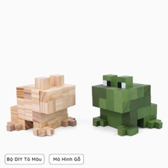 Mô Hình Gỗ Ếch Minecraft Frog