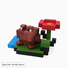 Mô Hình Gỗ Ếch Minecraft Frog