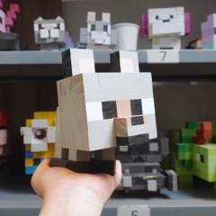 (DIY) Kit Tô Màu Minecraft Wolf (Chó Sói)