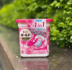 Viên giặt xả quần áo bold gelball 4D 17v 31v 39v Nhật Bản